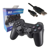 Controle Manete Sem Fio Compativel Com Ps3 Dual Shock + Nf