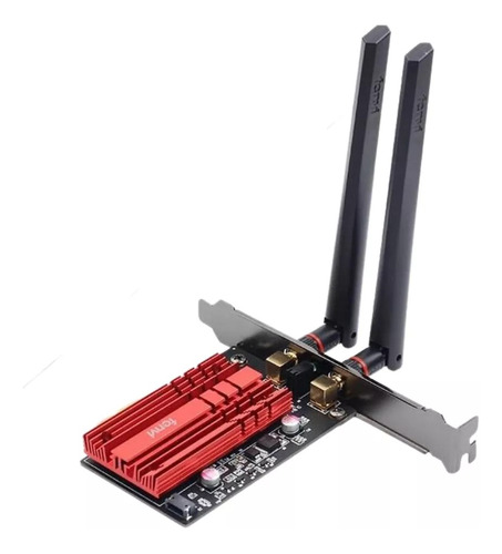 Adaptador Wi-fi 6 2.4g/5ghz Intel Ax200 C/ Bluetooth 5.2 Pci