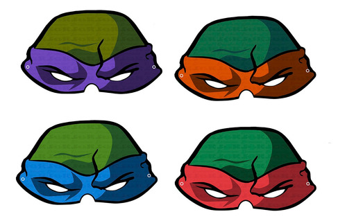 30 Mascaras De Tortugas Ninja Leonardo Rafael