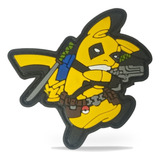 Insignia Parche Pvc Táctico Militar Pikachu Pokemon Airsoft