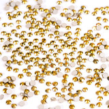 Pedreria Cristal Para Uñas Decoración Tornasol Ss40-34-30-20 Color Dorado Ss20 (4.6-4.8mm)1440pzs