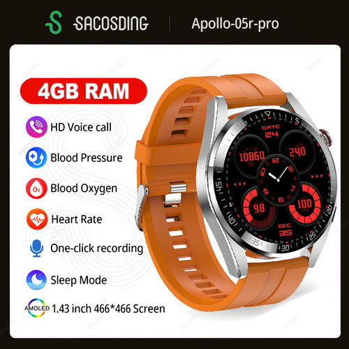 Reloj Inteligente Smart Watch Hombres 4gb Llamada Bluetooth