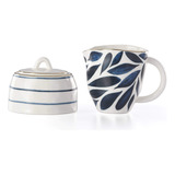 Set Azucarero Y Crema Lenox Blue Bay