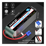 Hrb 2packs 6s Lipo 22.2v 6000mah 50c Rc Lipo Batería Con Ec5