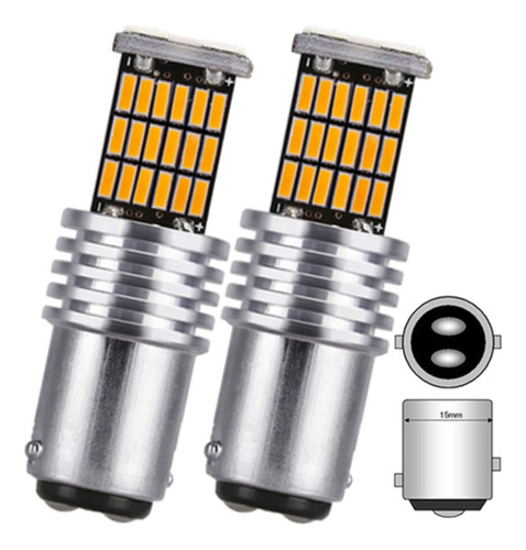 Par Led Alumínio 1 Polo 2 Polo 33 Leds Farol Seta Pisca 12v