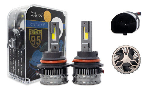 Kit 2 Foco Led 9007 Hid Csp Led Nitrogeno Cambus 100w Luza/b