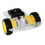 Kit Chassi 2wd Rodas Carro Smart Car Robô Projeto Arduino 