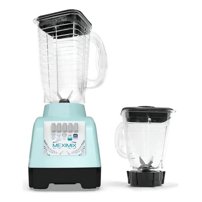 Licuadora 1.25L Plástico + Mini Procesador 700ml 400W MexiMix Menta | Meses sin interés