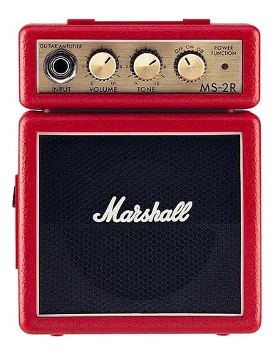 Amplificador Marshall Micro Amp Ms2r Transistor Rojo 9v
