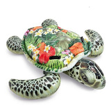 Montable Inflable De Tortuga Marina Floral - Intex 57555np 