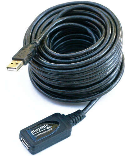 Cable De Extension Usb 2.0 Macho A Hembra | Negro / 10m