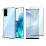 Kit Capa Capinha Case Para Samsung Galaxy S20 + Pelicula