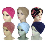 6 Turbantes Gorro Niña Y Mujer, Algodón Oncológicos Alopecia