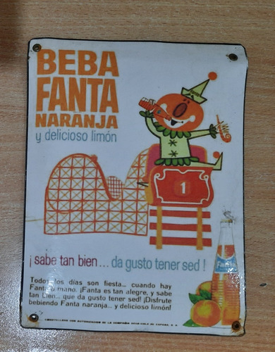 Cartel Vintage Fanta Naranja Réplica 