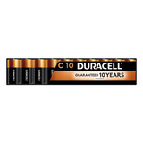 Duracell Coppertop - Pilas C, Paquete De 10 Unidades,