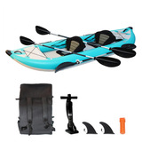 Kayak De Pesca Inflable De 12 Pies - Kayak Tándem Para 2 P.