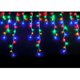 Cascata 100 Leds Colorida 220v - 3 Metros 8 Funções 