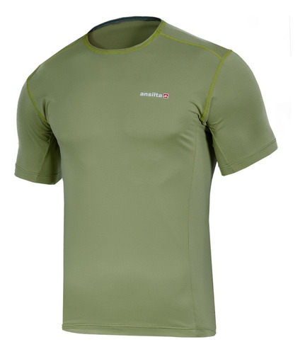 Remera Lef Polartec Power Dry Hombre Ansilta Trekking