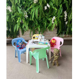 Mesa E Cadeiras Infantil Coloridas Poltrona Kit C/ 5 Jogos