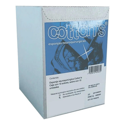 Cotonoide Neuroquirúrgico 10 Sobres Con 10pz De 13x76mm C\u002Fu | Meses sin interés