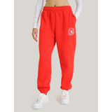 Jogger Con Logo Monogram Lateral Rojo Tommy Hilfiger