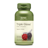 Gnc I Herbal Plus I Triple Ginsang I 100 Capsulas I Usa