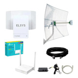 Kit Elsys Amplimaxfit + Cabo Celular 20m + Roteador + Antena
