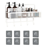 2pc Organizador De Ducha Set Repisa Baño Adhesivo Inoxidable