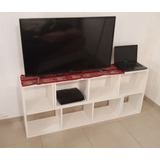 Mueble Para Tv Y Parlantes Rack Moderno Ideal Tv 50 Pulgadas