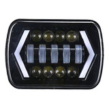 Led Faros De 5x7 6x7 H4 Jeep Blanco Ambar Flechas 4x4 Yj Xj