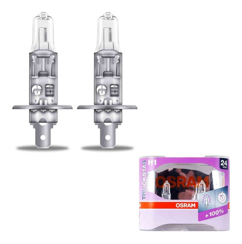 Kit 2 Lamparas H1 Osram Truckstar 24v 70w Camion 3200k