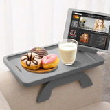 Mesa De Bandeja Con Clip Para Brazo De Sofa, Mesa De Bambu P