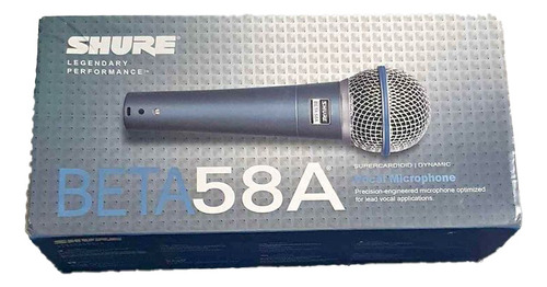 Microfone Shure Beta Beta 58a Dinâmico  Supercardióide 