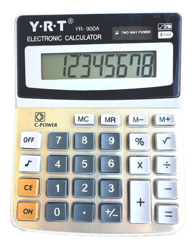 Calculadora 8 Digitos Oficina Escritorio Mesa Escolar Solar