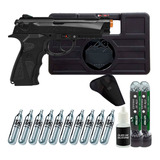 Combo C12 Airgun 4.5mm + 2 Tubete 500un + 1 Silicone + Itens