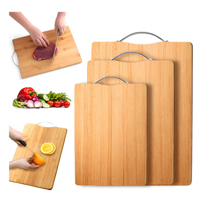 Tabla De Cocina Para Picar Cortar Alimentos 3 Piezas Bambu Color Beige Madera | MercadoLibre