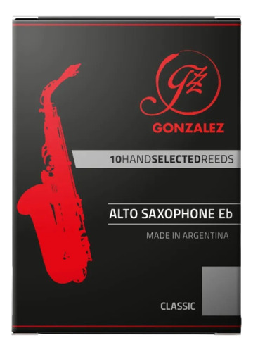 Palheta Gonzalez Classic Sax Alto Nº 2,0 (caixa C/ 10)