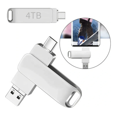 4tb Memoria Usb 3.1 Velocidad Metal 2en1 Tipo C Y Micro-usb | MercadoLibre