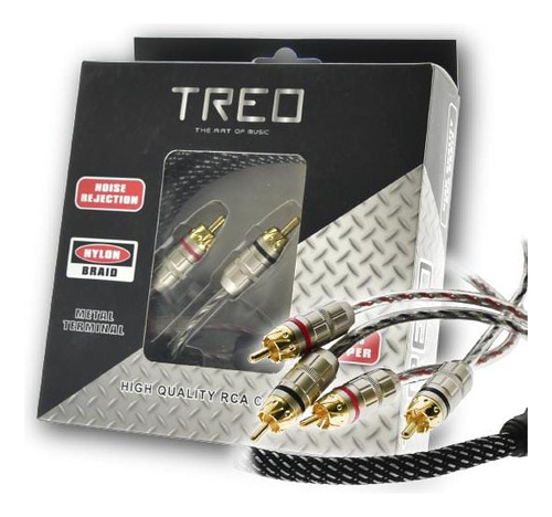 Cable Rca 5.5 Mt Treo Tr-55mrca 100% Cobre. ( 2 Unidades)