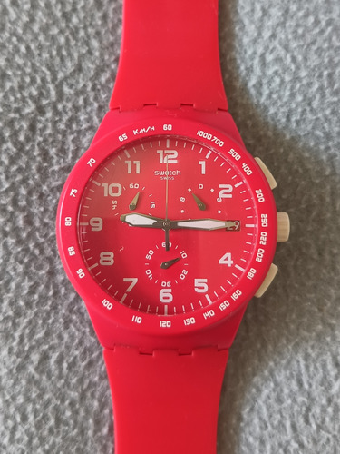 Reloj Swatch Silicona Rojo 