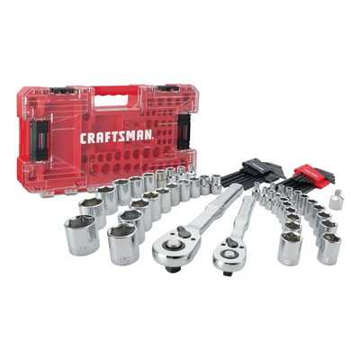 Juego Copas 3\u002F8 Y 1\u002F4 Craftsman 71 Pc Combinado Color Rojo | Envío gratis
