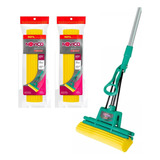 Kit Mop Noviça Sekito Com Cabo Bettanin Original + 2 Refil  