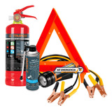 Kit Emergencia Auto Extintor Cables Corriente + Accesorios