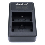 Cargador Kastar Dual Lcd Lp-e6 Para Bateria Canon Lp-e6 Color Negro