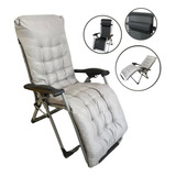 Cadeira Espreguiçadeira Acolchoada Importway Com Travesseiro