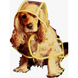 Capa Impermeable Transparente Para Perros, Talla S