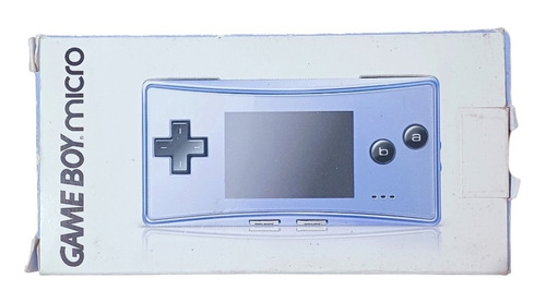 Game Boy Micro Blue Pearl Impecable Con Caja