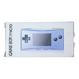 Game Boy Micro Blue Pearl Impecable Con Caja