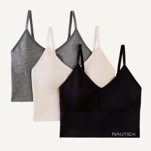 Brasier Nautica 3 Pack Top Sport Bra Sin Costura Importado