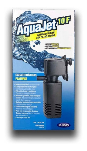 Filtro Interno Aquajet 10f 480l/h Acuarios Lomas